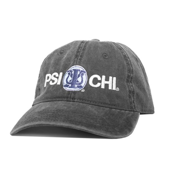 Psi Chi Baseball Cap in Gray